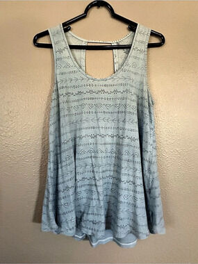Toad&Co Geometric Tank Top in Blue Size XS
